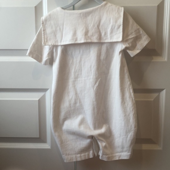 Toddler boys white romper with train. 24 mos. - Picture 3 of 5